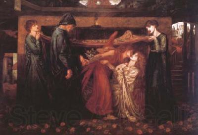 Dante Gabriel Rossetti Dante's Dream at the Time of the Death of Beatrice (mk28) Germany oil painting art